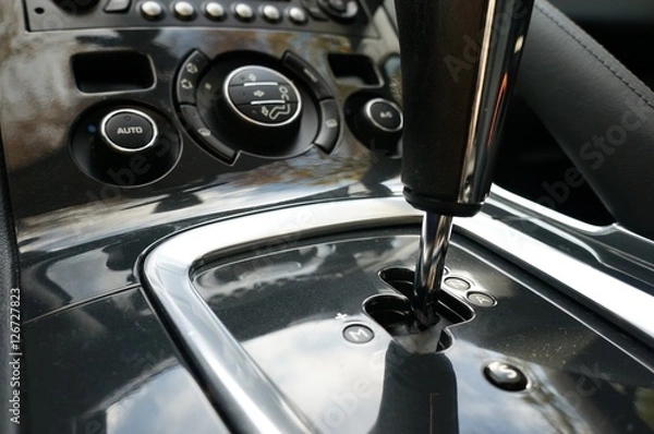 Obraz Automatic gearbox in luxury car.