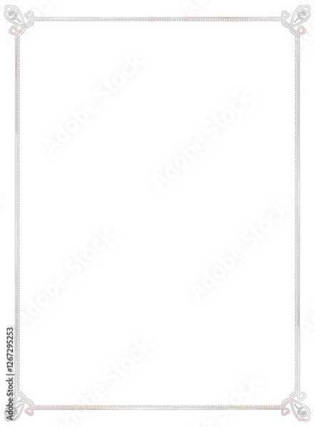 Obraz 銀の装飾フレーム