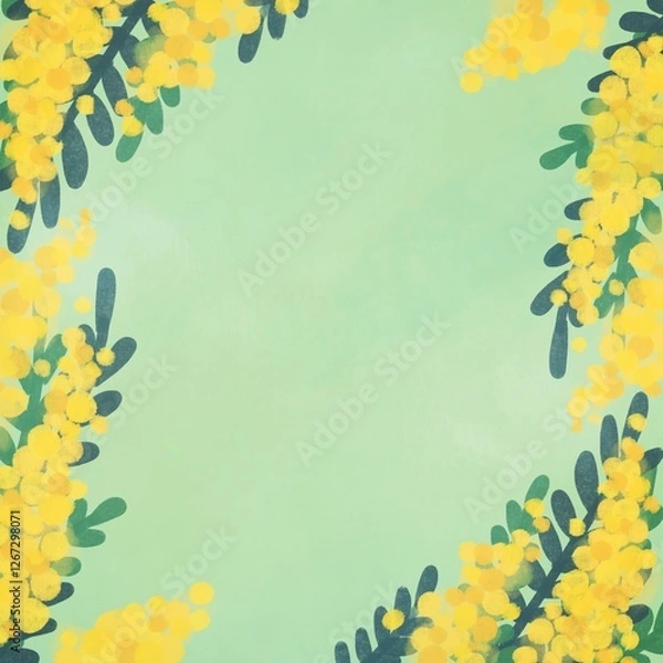 Obraz ミモザの背景