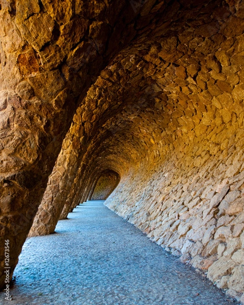 Fototapeta Park Guell w Barcelonie