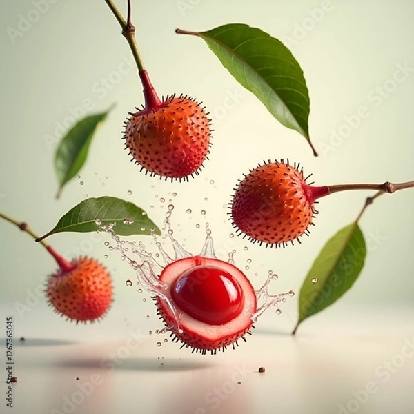 Obraz Lychee Falling into Water

