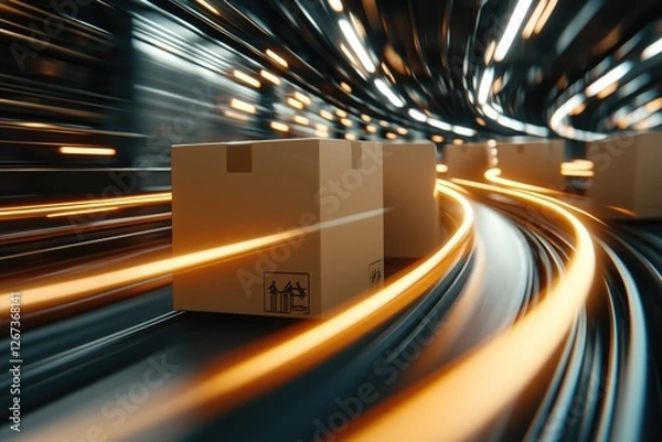 Fototapeta Efficient reverse logistics with cost saving solutions in a dynamic environment