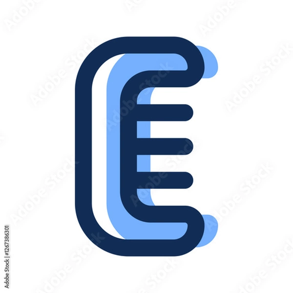 Fototapeta comb filled line icon