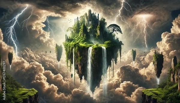 Obraz Floating Kingdom in the Storm