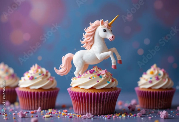 Obraz unicorn cupcake