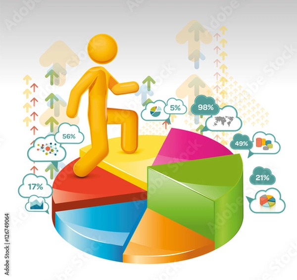 Obraz Graph Staircase