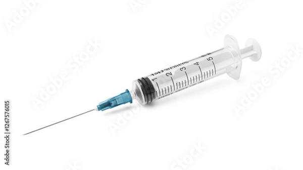 Obraz Medical syringe isolated on a transparent background