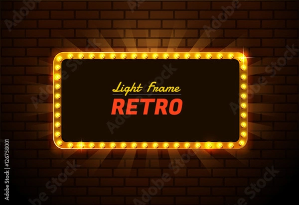 Fototapeta light frame,light sign