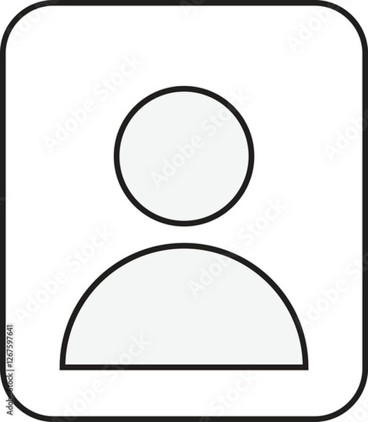 Obraz People and Contact Icon Vector,Adobe illustration Design 