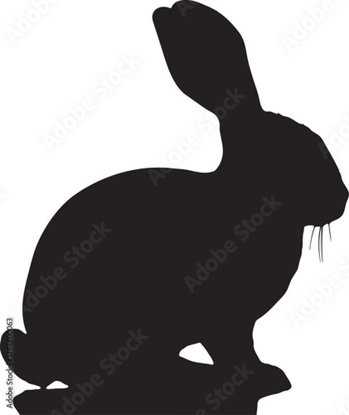Obraz A cute bunny silhouette