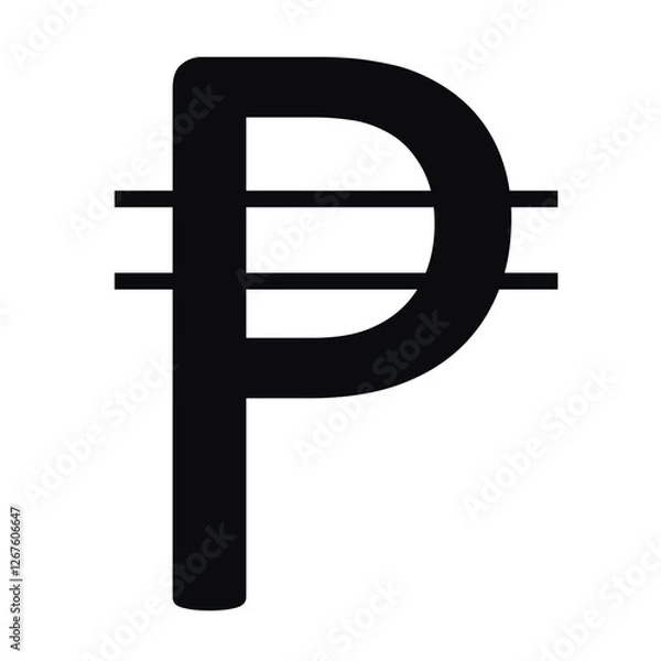 Obraz symbol money sign Philippines vector icon