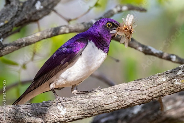 Obraz Violet back starling male.