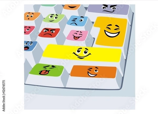 Fototapeta Clavier smiley