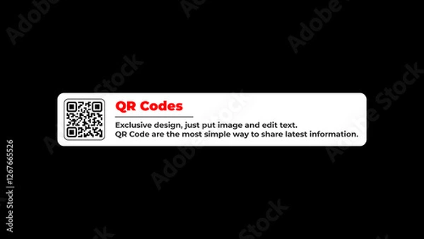 Obraz QR Code Lower Thirds Animation 6. 