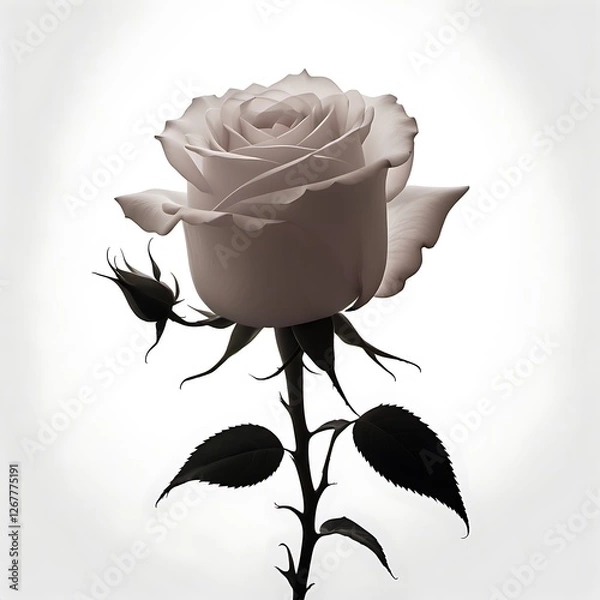 Obraz A delicate rose