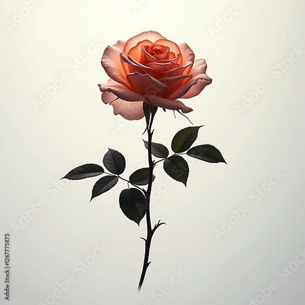 Obraz A delicate rose