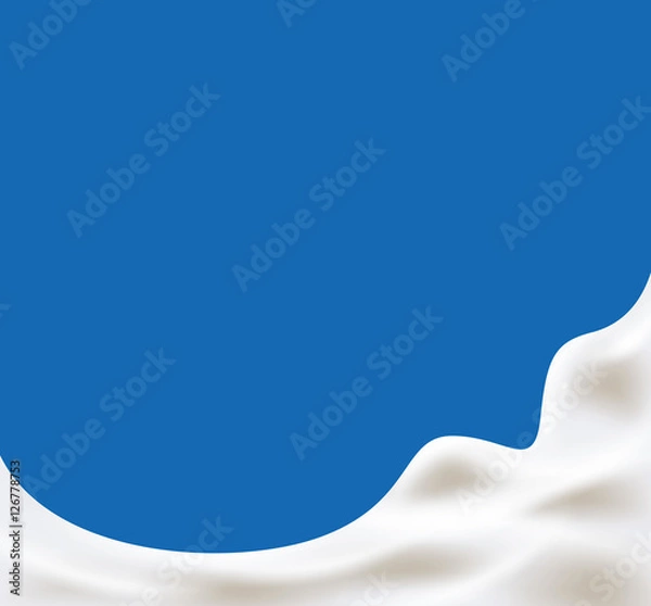 Obraz Milk wave vector illustration