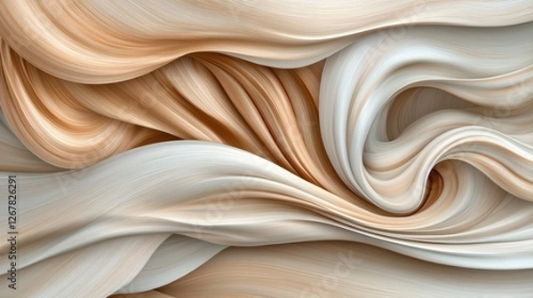 Obraz Silken Flow – Minimalist Abstract Texture  .