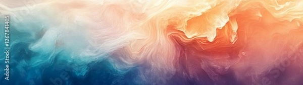 Fototapeta Blurry Pastel Gradient Background – Soft Abstract Backdrop
