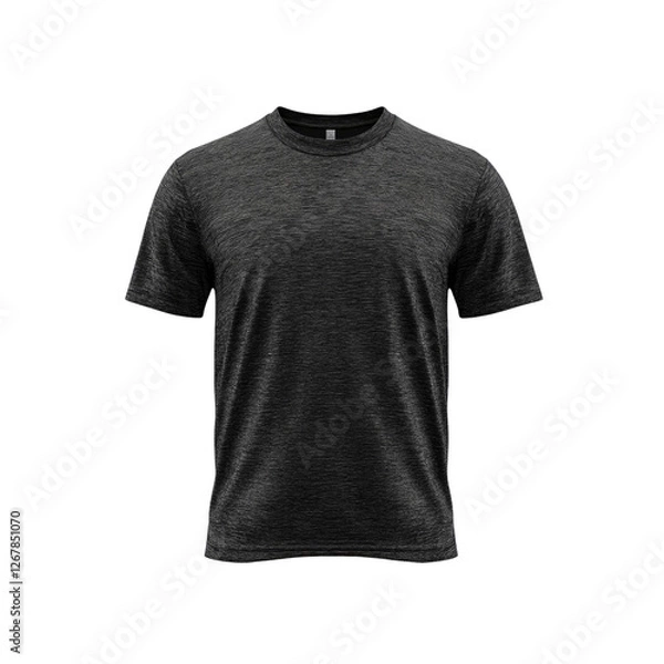 Obraz Charcoal Grey Heather T-Shirt Mockup - Front View