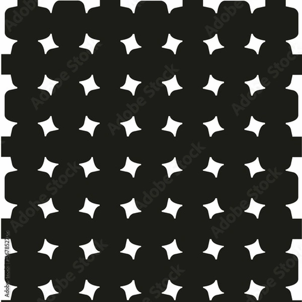Obraz seamless pattern with black and white vases, set of black and white lingerie, bikini, Graceful Blooms in Glass Vase, flower vase, black and white silhouette illustration,Flower vase, vector.