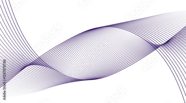 Fototapeta Colorful shiny and smooth blend lines background. Abstract modern colorful wavy stylized blend liens gradient background. Blending gradient colors.