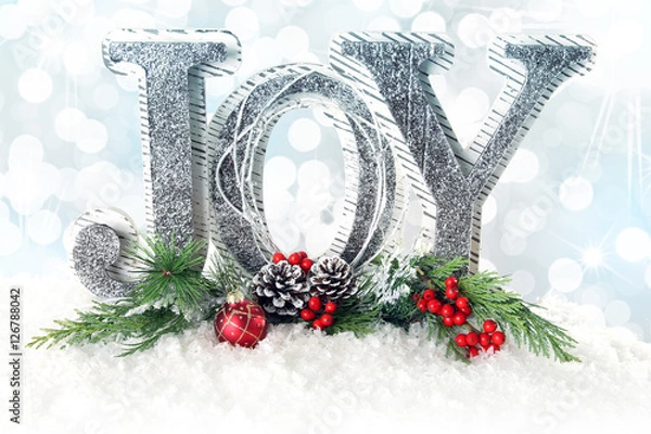 Obraz Christmas message. JOY