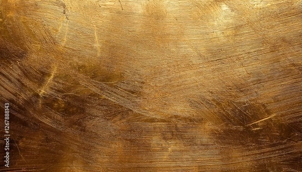 Fototapeta old gold surface with scratches for background
