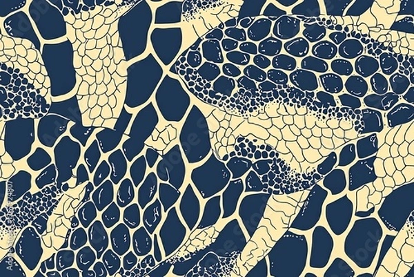 Fototapeta Python skin pattern seamless.