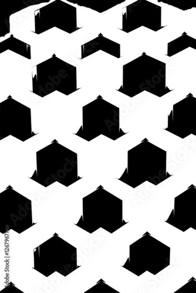 Fototapeta Abstract Geometric Cube Pattern Design