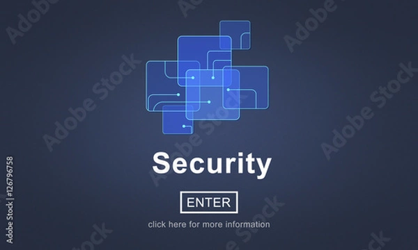 Fototapeta Security Online Website Web Page Internet Concept