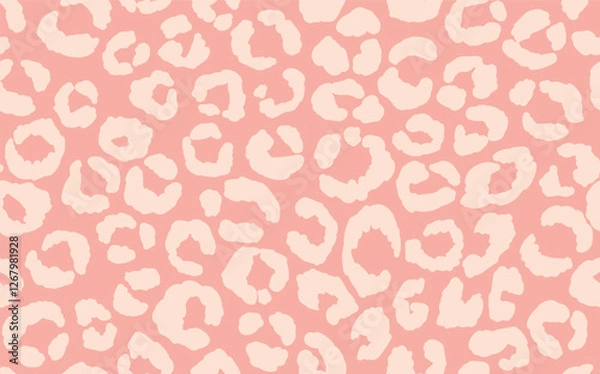 Fototapeta Abstract modern leopard seamless pattern. Animals trendy background. Color decorative vector stock illustration for print, card, postcard, fabric, textile. Modern ornament of stylized skin.