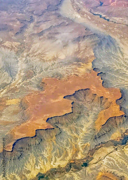 Fototapeta A Colorful Red Hued Plateau In The Southern Utah Desert