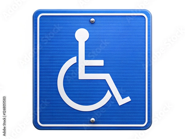 Fototapeta disabled parking sign