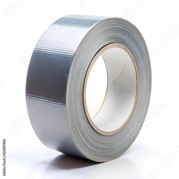 Fototapeta A strong and versatile roll of duct tape against a white