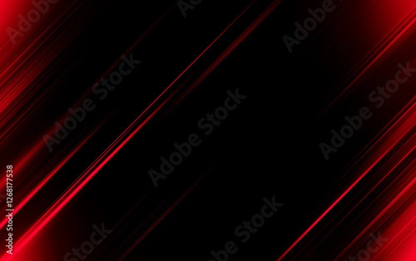 Fototapeta abstract red and black are light pattern with the gradient is the with floor wall metal texture soft tech diagonal background black dark sleek clean modern.