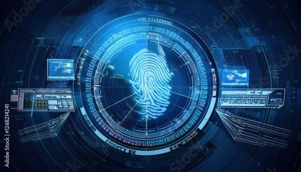 Obraz Firefly Cyber Threat Detection Radar with AIPowered Defense Interface