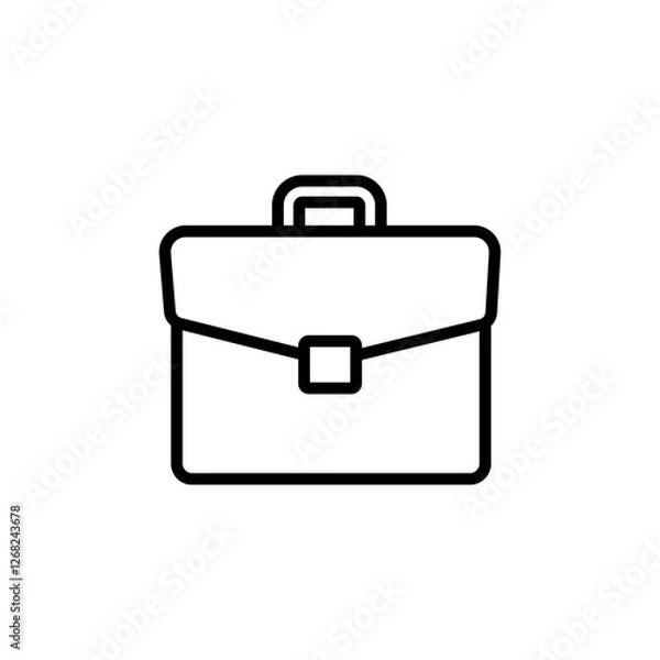 Obraz breifcase icon Simple thin line stroke vector