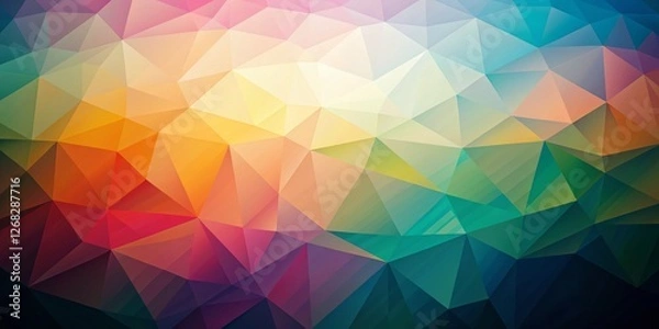 Fototapeta Soft Focus Geometric Pattern Background Design - Abstract Pastel Shapes