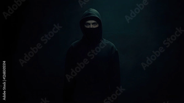 Obraz scary man in the dark generative ai