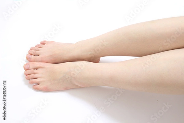 Fototapeta 膝下の足