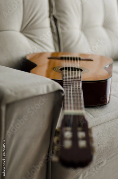 Obraz Guitar on the couch