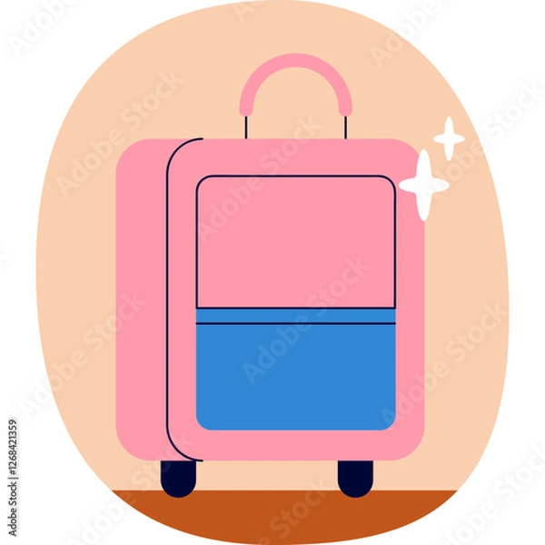 Fototapeta suitcase with luggage