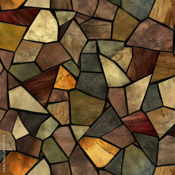 Obraz abstract background made of colorful stones