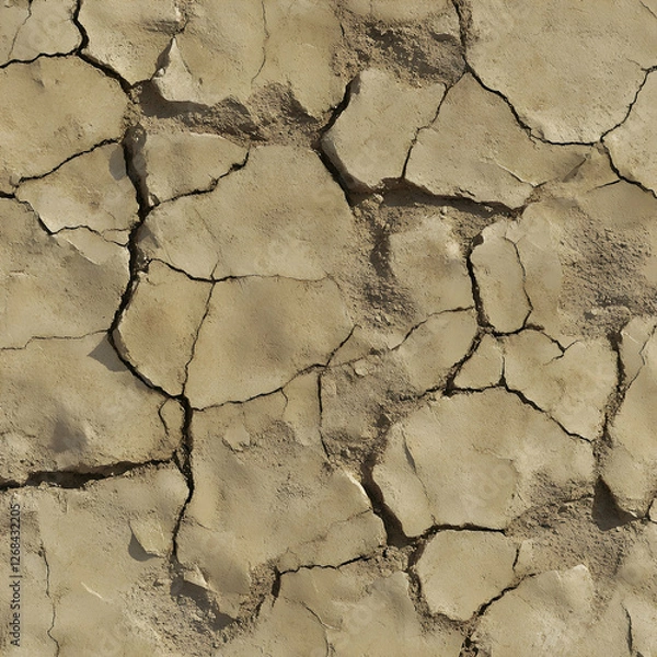 Obraz dry cracked soil
