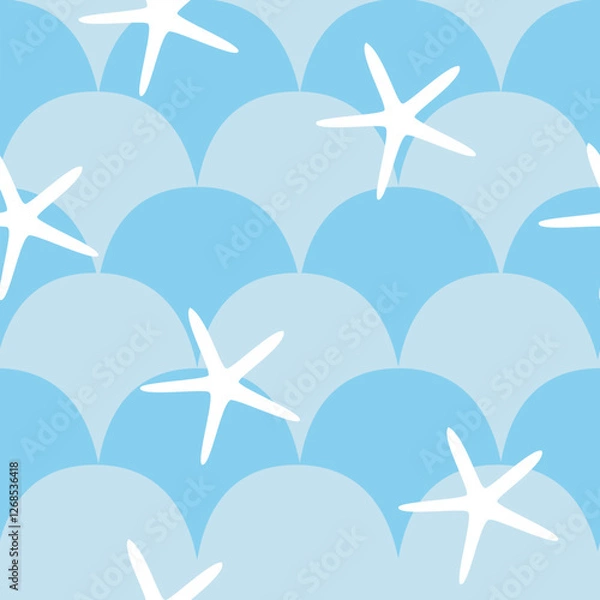 Obraz Undersea background pattern illustration