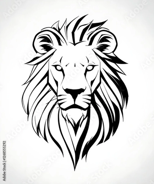 Fototapeta lion head vector