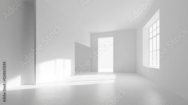 Fototapeta empty white room
