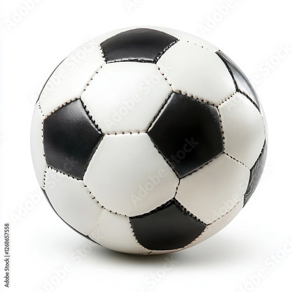 Obraz Soccer ball isolated on a clean white background for sports and athletic themed designs and illustrations