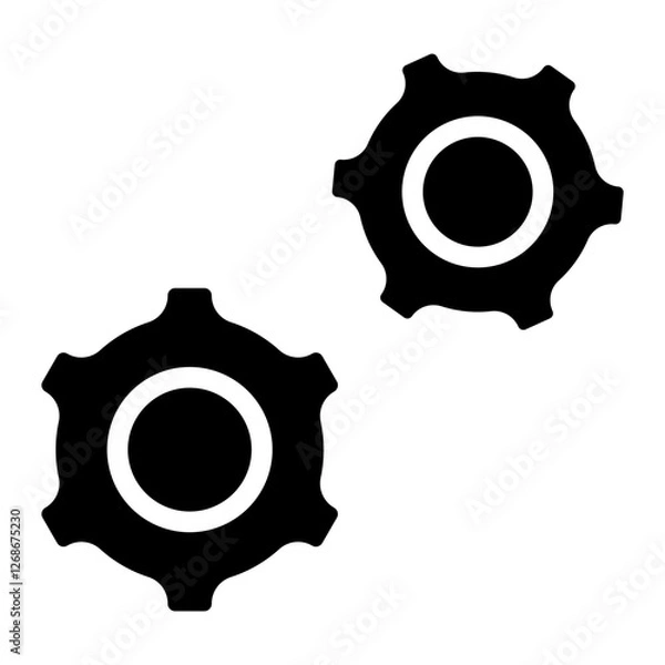 Fototapeta Setting Gylph 